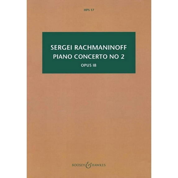 Piano Concerto No. 2, Op. 18: Hawkes Pocket Score 17 (Paperback) by Sergei Rachmaninoff