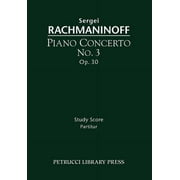Piano Concerto No.3, Op.30 Study score, Paperback