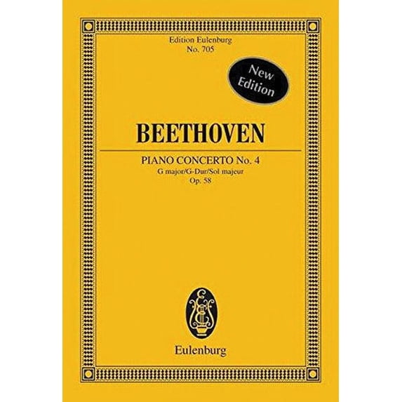 Piano Concerto No. 4, Op. 58 in G Major, (Paperback)