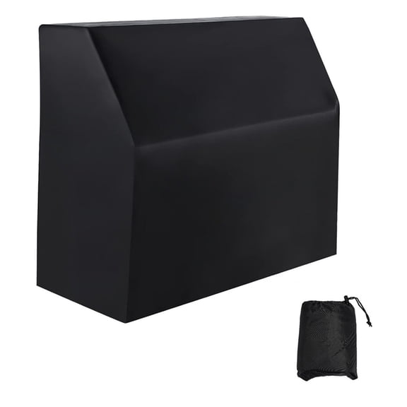 Piano Cover Full Cover Silver Coated 420D Fabric Protective Cover with Drawstring for Sunlight and Dust Block