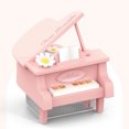 thumbnail image 1 of Piano Flower Humidifier, 350ml Small Cool Mist Humidifier with 7 Color LED Night Light, Quiet USB Personal Humidifier for Bedroom, Desktop, Office & Car, Auto Shut-Off, 1 of 6