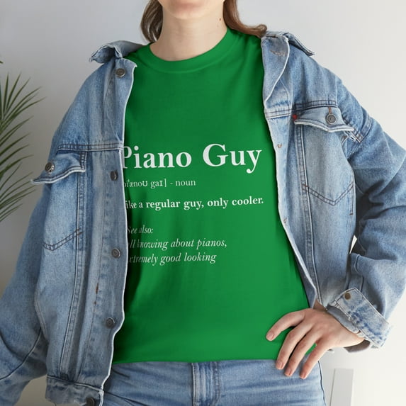Piano Guy Definition Funny Piano Piano Player T-Shirt