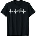 thumbnail image 1 of Piano Heartbeat - Piano Player Shirt Gift For Pianist, 1 of 4