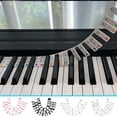 thumbnail image 1 of Piano Key Stickers under $5! CQCYD Piano Keyboard Sticker, 88 Key Note Guide Label, Removable Piano Note Marker, Electronic Piano Accessory, Beginner Piano Learning Tool, Silicone Key Sticker, No, 1 of 9