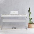 thumbnail image 1 of Piano Keyboard for Beginners, 104 88 Keys Full Weighted Keyboards Digital Piano with Furniture Stand, Power Adapter, Triple Pedals, Headphone, for All Experience Levels (White), 1 of 9