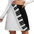 Piano Keyboard Mini Skirt Miniskirt woman clothes skirts