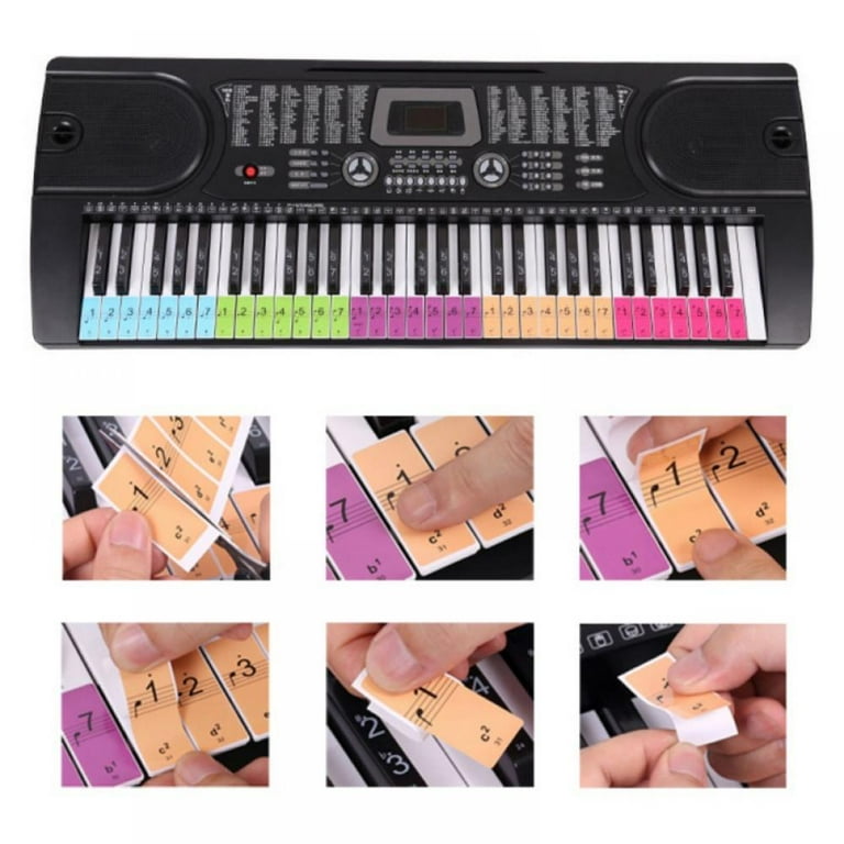 Keyboard and Piano Music Note Stickers for Music Education (176