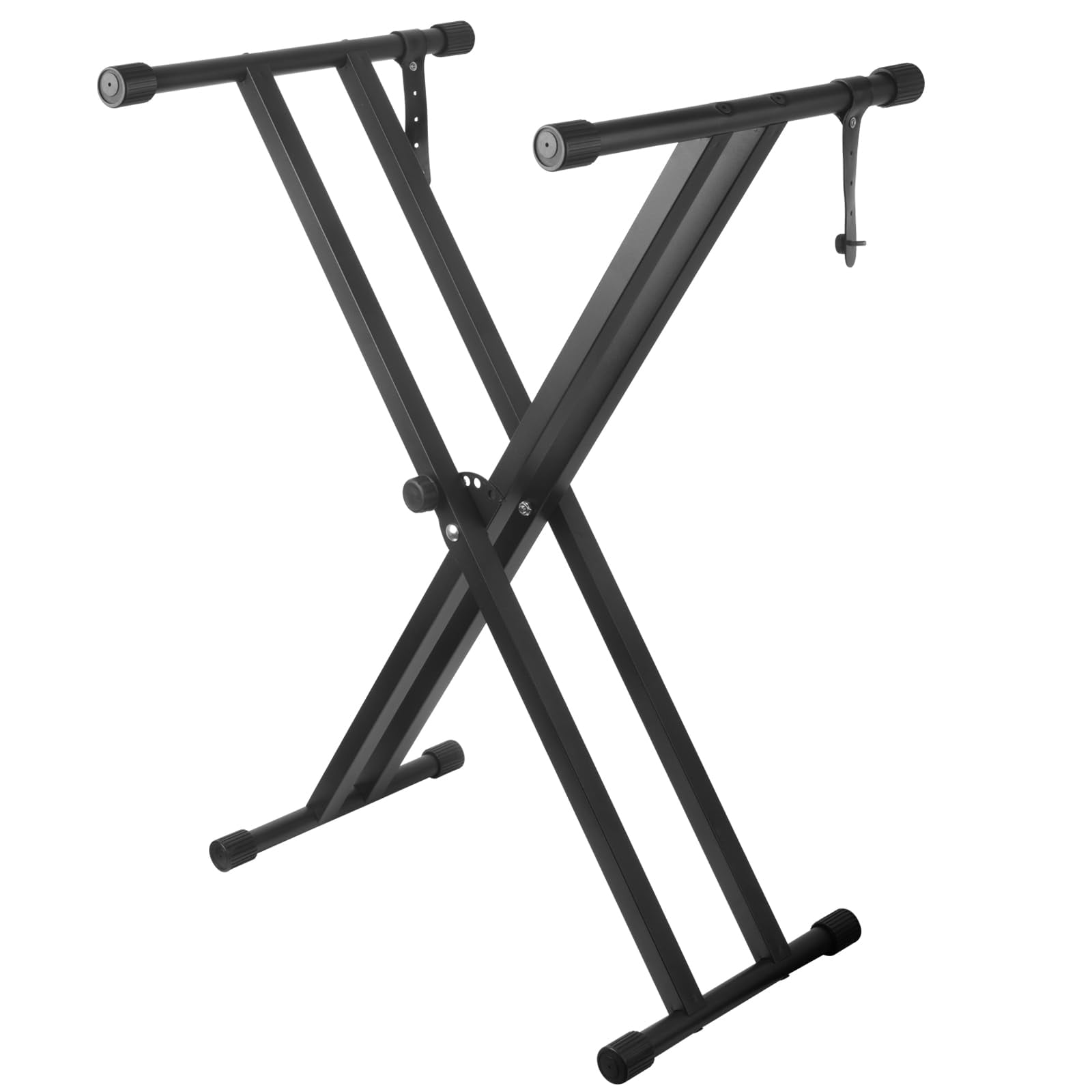 Piano Keyboard Stand Double X Heavy Duty With Locking Straps  7 Adjustable Heights