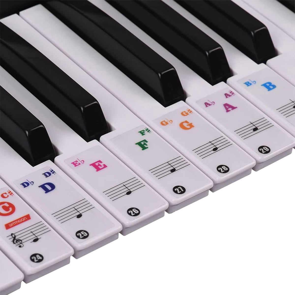 AUTOCOLLANTS DE CLAVIER De Piano En PVC étiquettes De Notes De