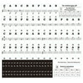 thumbnail image 1 of Piano Keyboard Stickers For 88/61/54/49/37 Keys, Removable Piano Key Labels With Music Notes, For Kids Beginners Piano Learners, Music Teachers, Home Practice, Music Lessons, 1 of 9