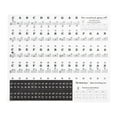 Piano Keyboard Stickers for 88/61/54/49/37 Keys Removable Piano Keyboard Note Labels for ...