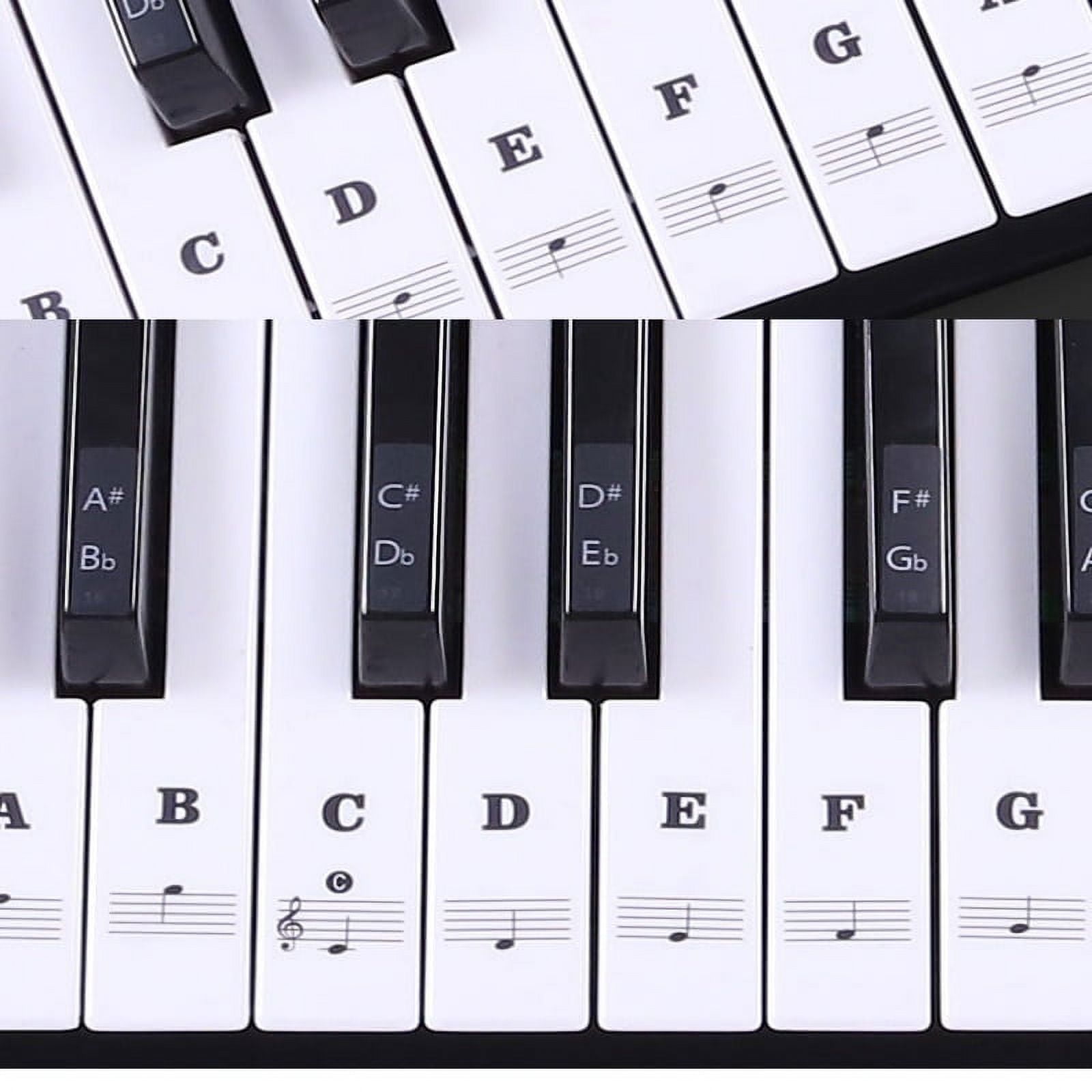 Color Piano Key Stickers