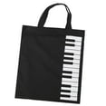 thumbnail image 1 of Piano Keyboard Style Musical Instrument Tote Bag Handbag Carry Bag For Girls Gift Black, 1 of 8