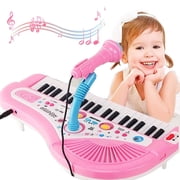 Xueyu 37 Keys Piano Keyboard, Electronic Digital Piano with Speaker Microphone, Portable Keyboard Gift Teaching for Beginners, Electric Piano for Kids, Birthday Gift