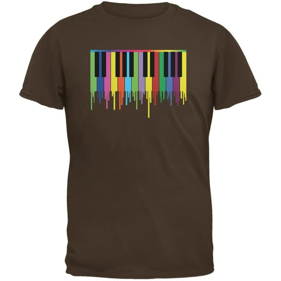 Piano Keys Brown Youth T-Shirt - Youth Medium