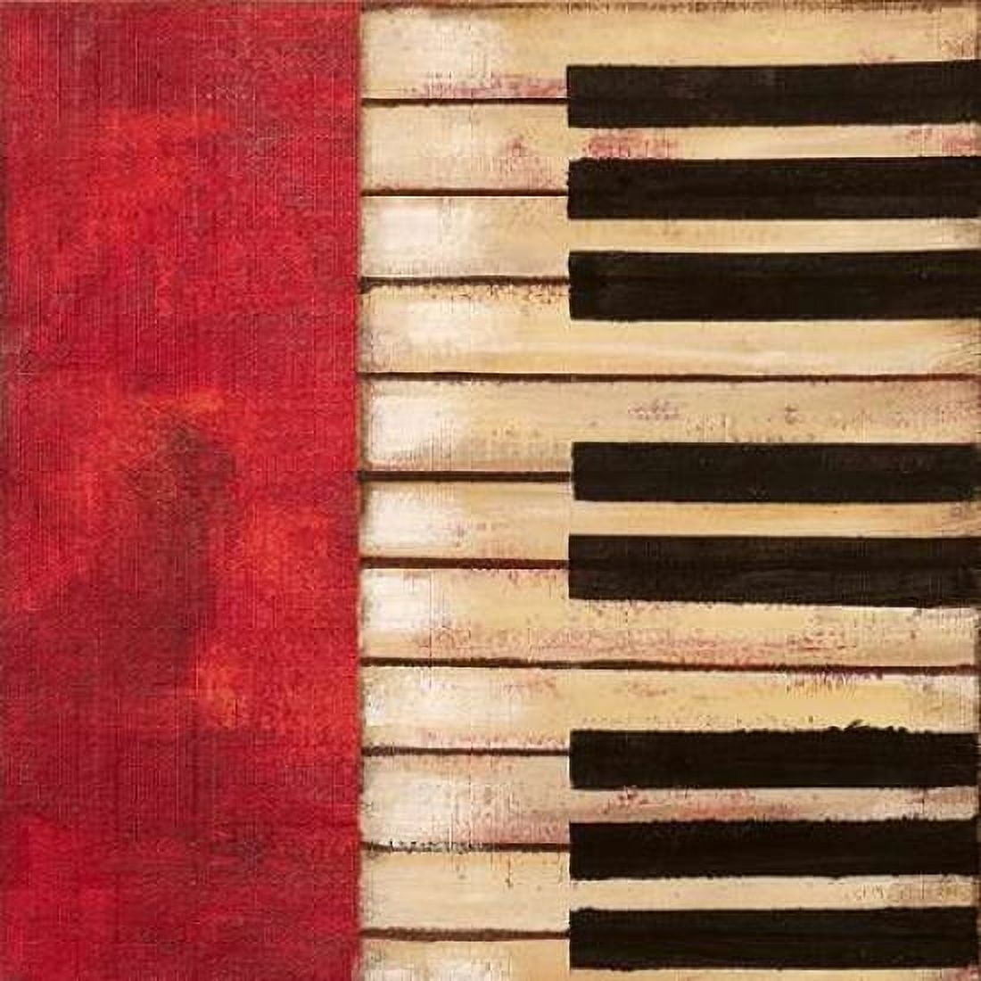 Piano Keys Canvas Art - Hakimipour-Ritter (24 x 24)