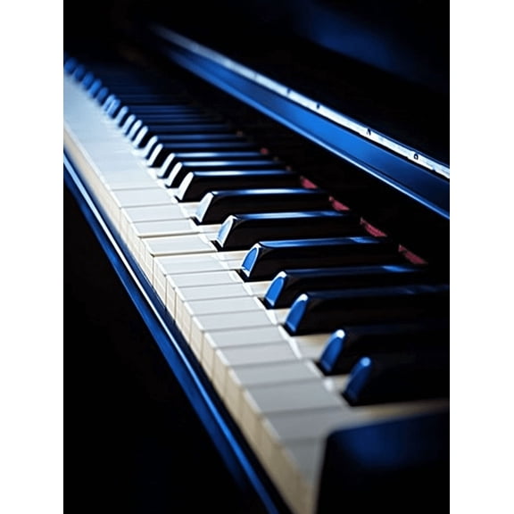 Piano Keys Canvas Print/Wall Art Suitable for Living Room Studio Music Room Office Decoration