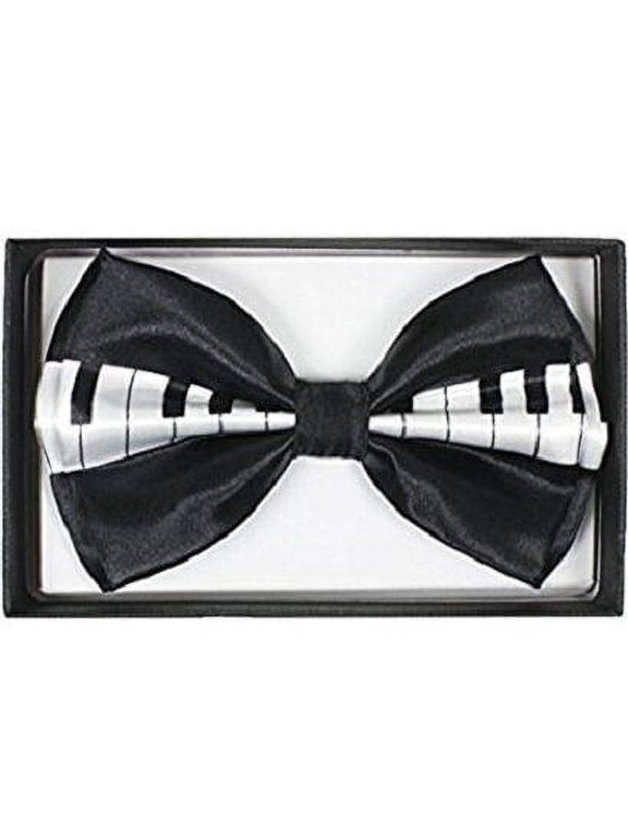 Piano Keys Music Bow Tie Wedding Prom Adjustable Groomsmen Teens Adults - New with box/tags