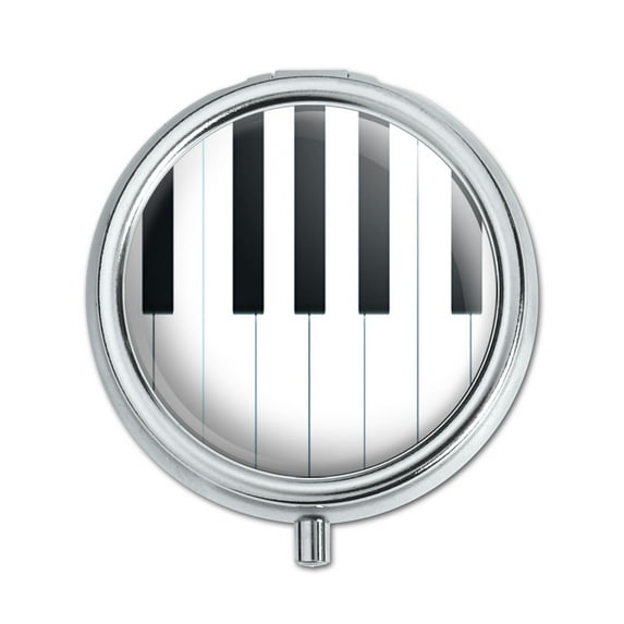 Piano Keys Music Pill Box
