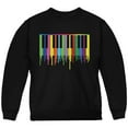 thumbnail image 1 of Piano Keys Youth Sweatshirt Black YSM, 1 of 1