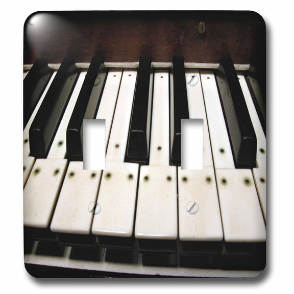 3dRose, Piano Keys, double toggle switch