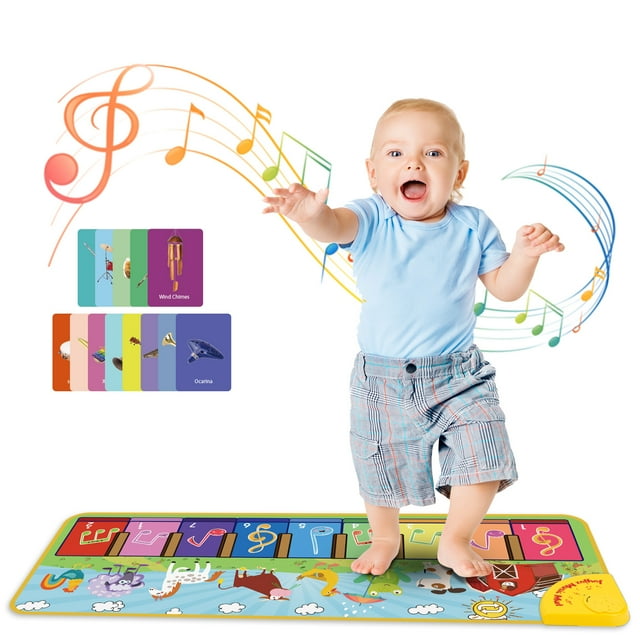 Piano Mat Keyboard Piano for Kids, Dance Mat Musical Floor Keyboard