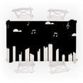 thumbnail image 1 of HOARBOEG Piano Music Tablecloth, Piano Keys Music Themed Print, Rectangular Table Cover for Dining Room Kitchen Decor, 55"*31.5", 1 of 5