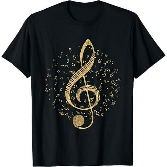 Piano Music Treble Clef Pianist Gift Piano T-Shirt - Walmart.com