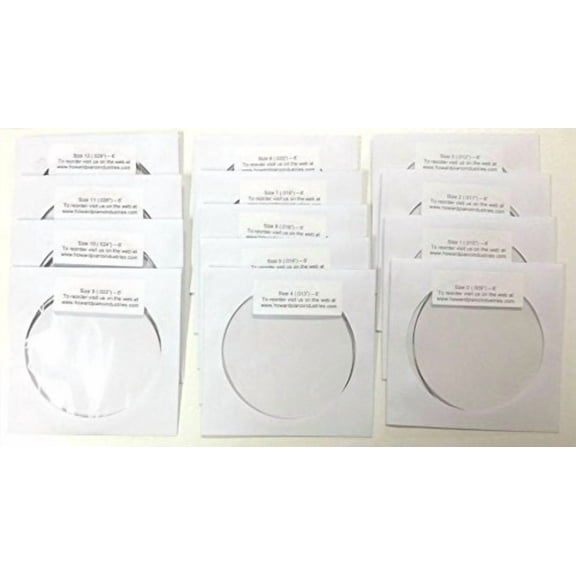 Piano Music wire, 13 Wires, Sizes 0 - 12