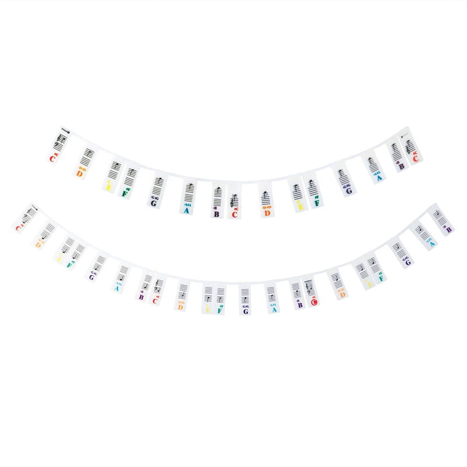 Piano Note Sticker Button Strip Silicone Color Universal Detachable ...