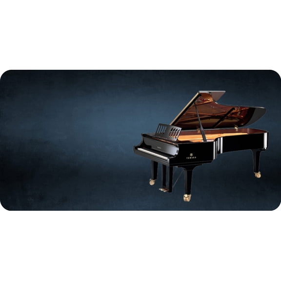 Piano Offset Photo License Plate