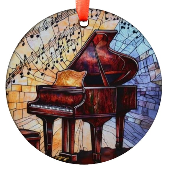 Piano Ornament, Music Lover Holiday Gift, Musical Christmas Decoration, Keepsake Souvenir, Tree Ornament, Holiday Keepsake, Xmas Tree Hanging Decoration, Seasonal Gift Idea, Collec