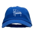 thumbnail image 1 of Piano Outline Embroidered Deluxe Washed Twill Cap - Royal OSFM, 1 of 5