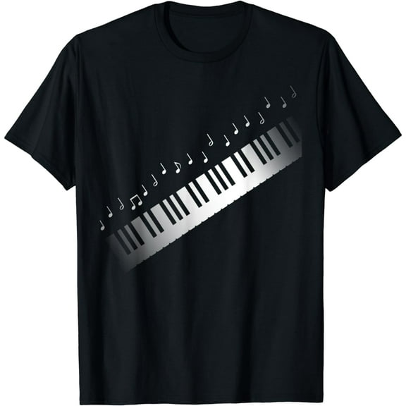 Piano Pianist Keyboard Music Notes T-Shirt