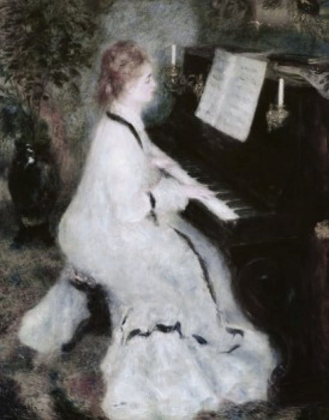 At the Piano Pierre Auguste Renoir (1841-1919 French) Oil on canvas Art Institute of Chicago Illinois USA Canvas Art - Pierre Auguste Renoir (18 x 24)