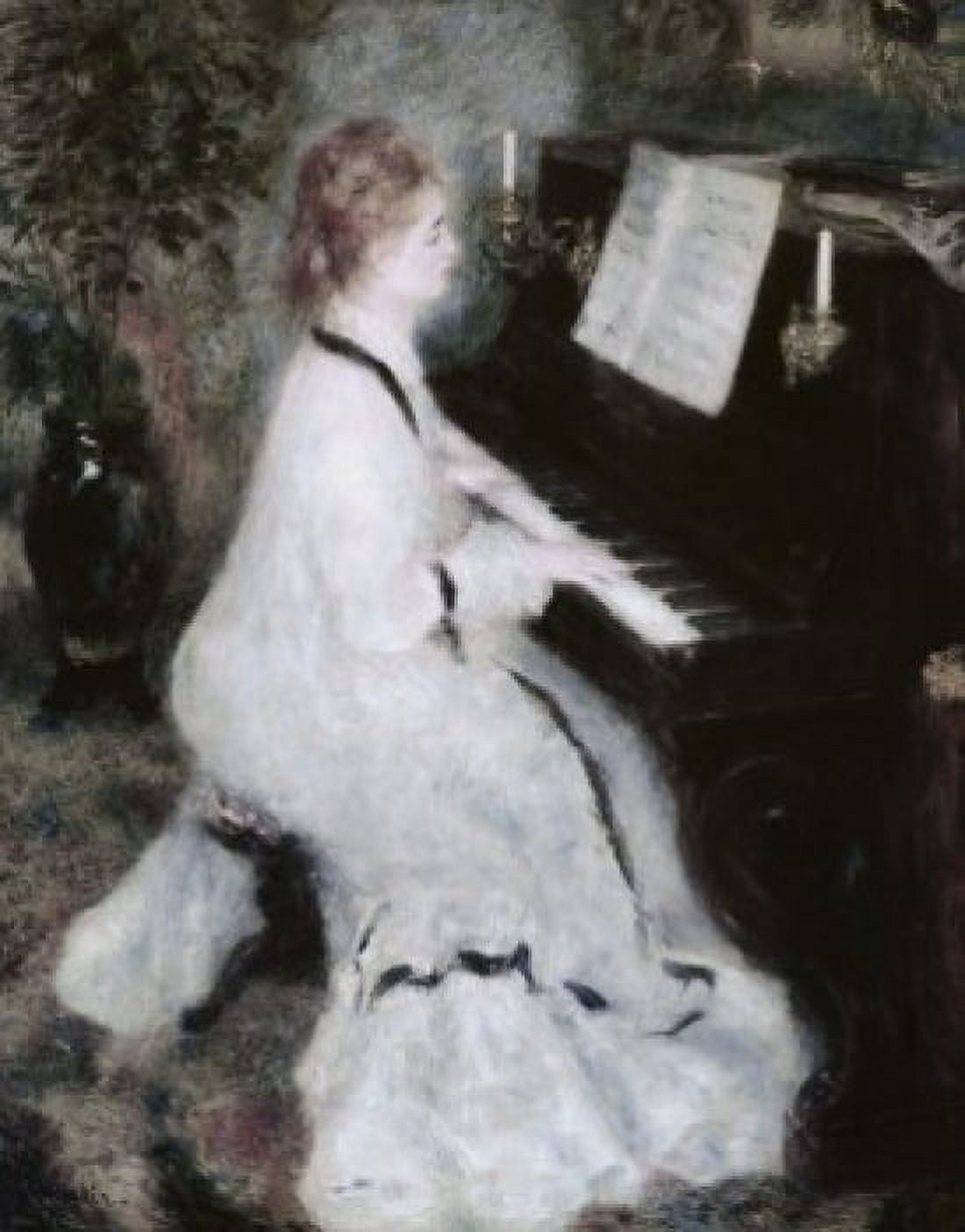 At the Piano Pierre Auguste Renoir (1841-1919 French) Oil on canvas Art Institute of Chicago Illinois USA Canvas Art - Pierre Auguste Renoir (24 x 36)