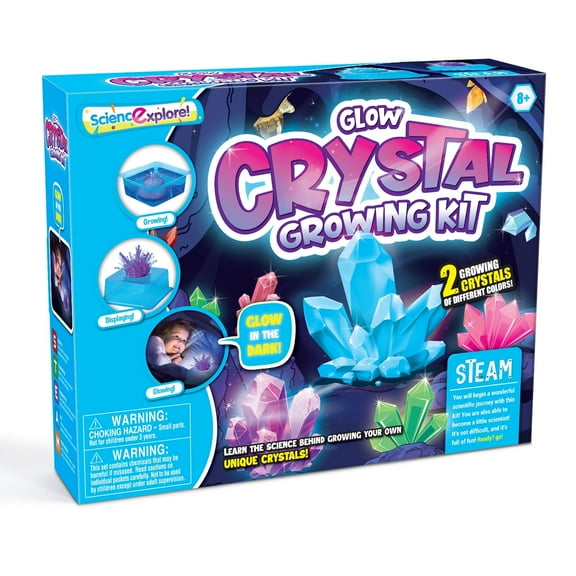 Piano Potato Crystal Growing Science Experimental Kit with Display Cases - Easy DIY STEM Toy Lab Experiment Specimens, Educational Gift for Kids, Teens, Boys & Girls