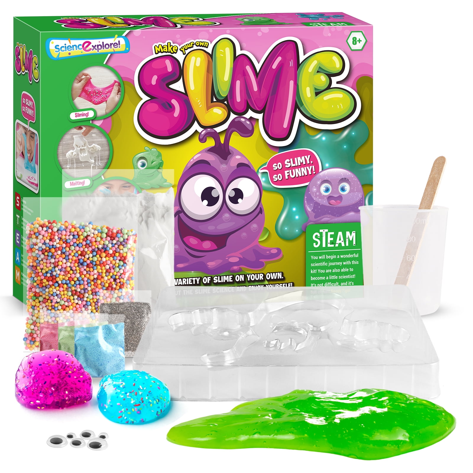 Piano Potato Make Your Own Slime Kit for Kids, DIY Scented Slime Making Kit with Mix-Ins, Tools & Accessories, Sensory Craft Activity, Gift for Girls & Boys Age 8+