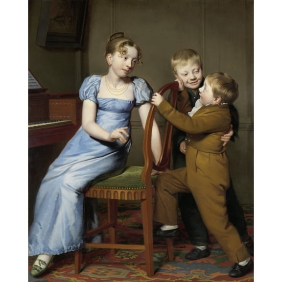 Piano Practice Interrupted Poster Print (24 x 36)