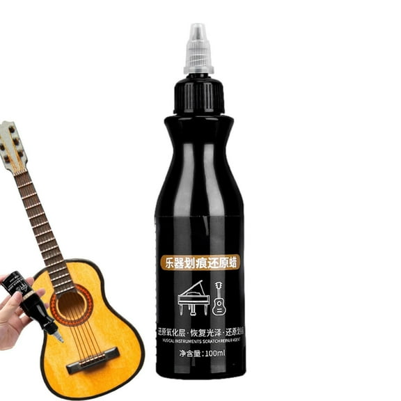 Piano Scratch Repair Agent | Polishing Wax for Piano and Instrument Finishes | Easy Scratch & Fingerprint Removal | High Gloss Protector | 100ml Solution | Multi-Surface Use