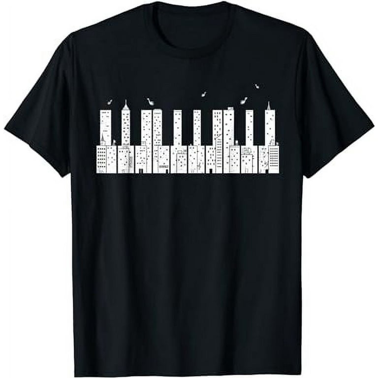 Piano Shirt Skyline - Keyboard Music T-Shirt Piano Shirt Skyline - Keyboard Music T-Shirt