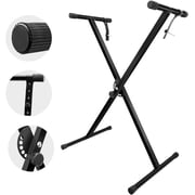 Likegreen Adjustable Single-X-Style Keyboard Stand with Locking Straps, 6 Height Adjustable for 61/76/88 Keys