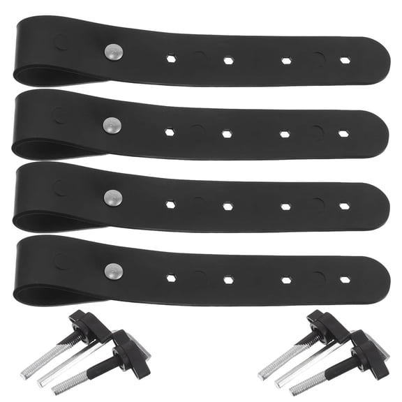 Piano Stand Straps 2 Pairs PU Leather for Electronic Keyboard Concerts Parties