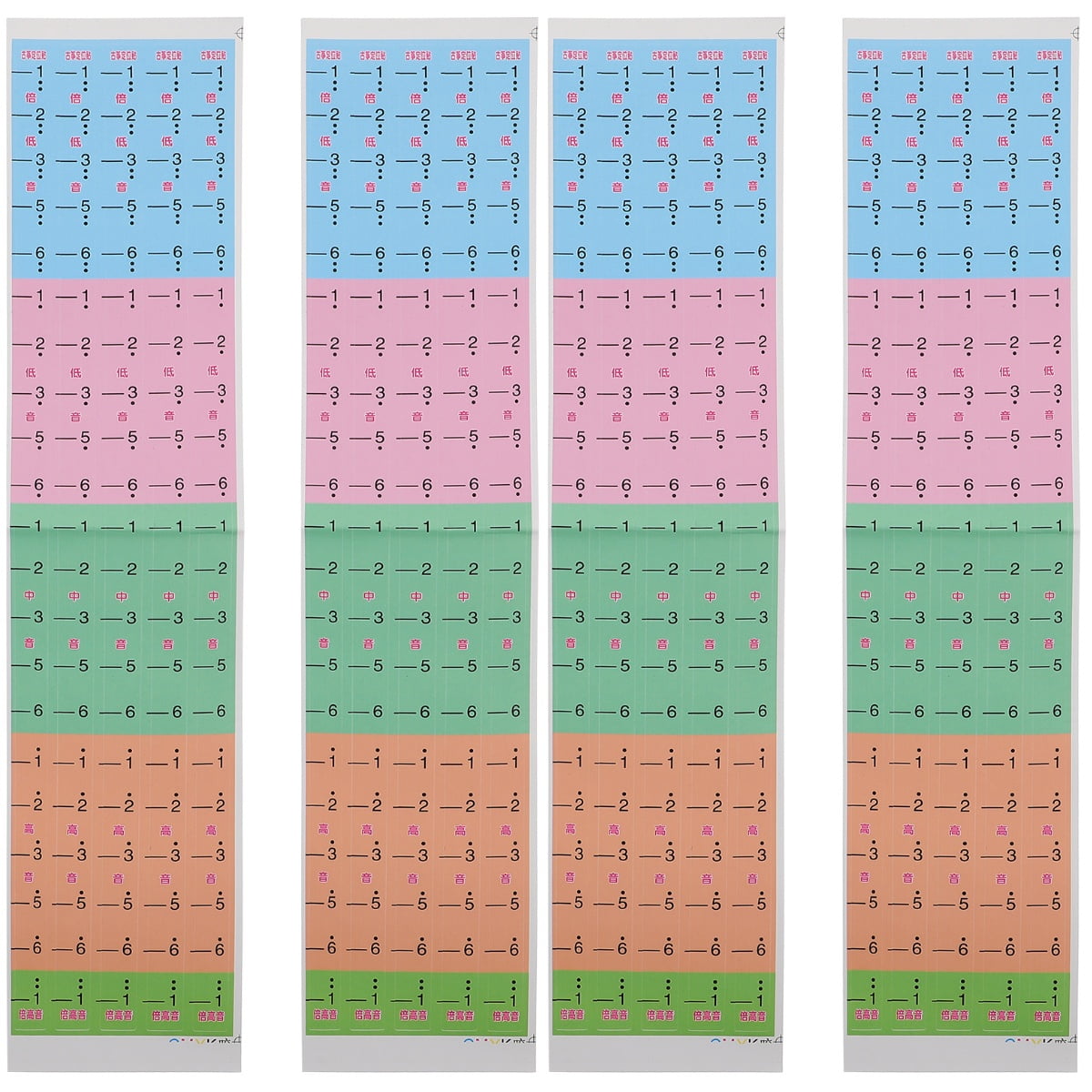 Piano Stickers Music Decor Guzheng Scale Chinese Supplies Tuning