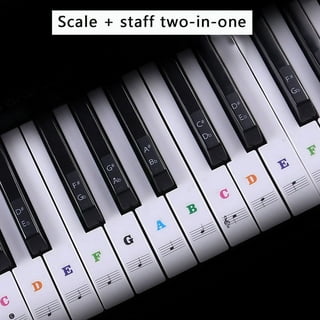 Piano Key Stickers
