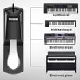 thumbnail image 1 of Piano Sustain Pedal For Keyboard, Keyboard Sustain Switch Pedals Fit for a Variety of Digital Pianos, MIDI Electronic Keyboards, 1 of 7