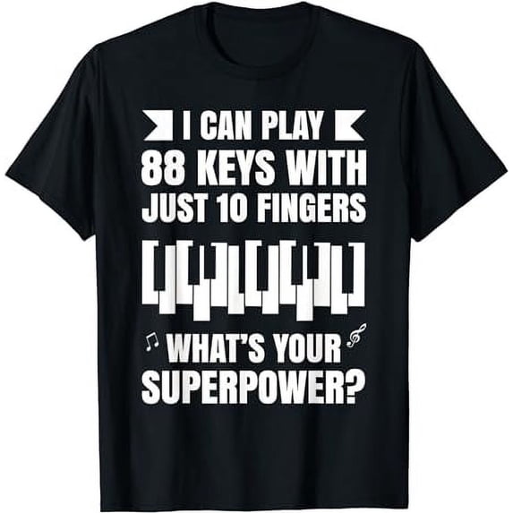 Piano TShirt Jazz Music Keyboard Composer Piano Player T-Shirt