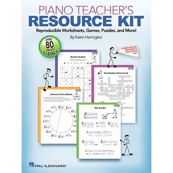 Piano Teacher's Resource Kit: Reproducible Worksheets, Games, Puzzles, and More!, (Paperback)