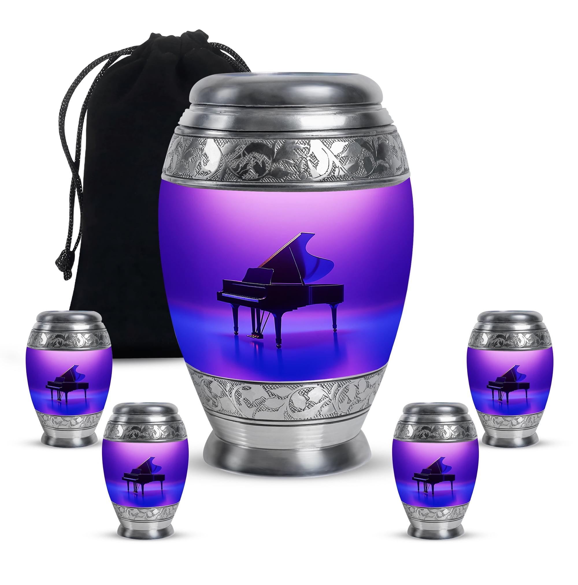 Piano Urns for Human Ashes Adult Man, Large Cremation Urns for Human ...