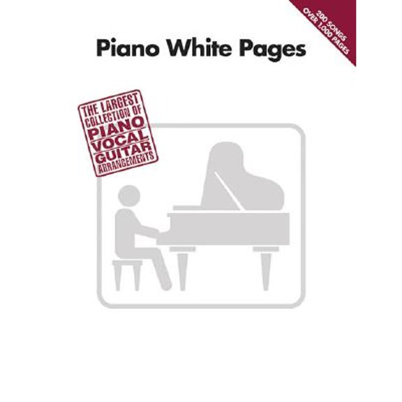 Pre-Owned Piano White Pages: The Largest Collection of Piano/Vocal/Guitar Arrangements (Paperback) by Hal Leonard Corp